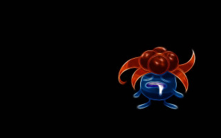 Cartoon character red hair blue 4 - a blue face free wallpaper