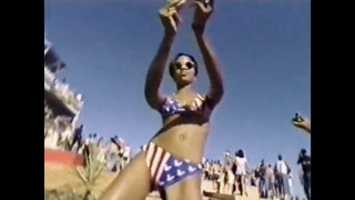 Woman bikini baseball bat crowd - a woman in a bikini holding free wallpaper