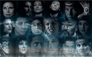 Collage people facial expressions hands - derek jarman free wallpaper