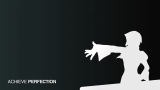 Silhouette person knife achieve perfection - a knife free wallpaper for desktop