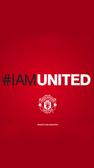 Red background i am united - the bottom free wallpaper for mobile
