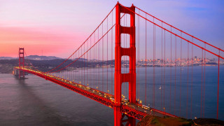 Golden gate bridge sunset bay - the golden gate bridge free wallpaper
