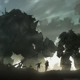 Couple giant tree field sky - a couple of people free wallpaper for tablet