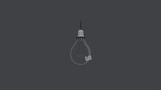 Light bulb minimalist conceptual art - a light bulb free wallpaper
