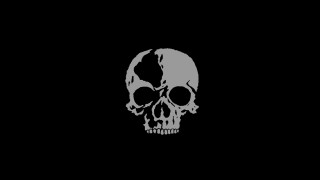 Black white skull outline background - skull free wallpaper