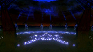 Stage lights crowd night sky - a stage free wallpaper