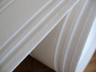 Stack white paper wooden table - paper texture free wallpaper