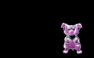 Purple dog black background chest - a hologram free wallpaper for desktop