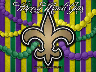 New orleans saints happy new - gaudy color free wallpaper