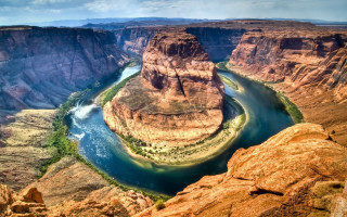River canyon mountains desert blue 5 - a canyon free wallpaper