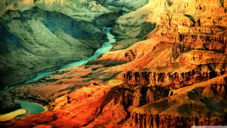 River canyon mountains desert autumn - a canyon free wallpaper