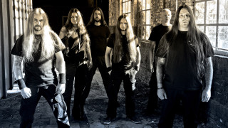 Men group standing room windows - biomechanical free wallpaper