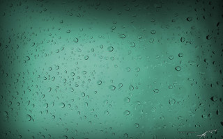 Green background water drops black - a green background free wallpaper