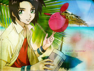 Woman holding red object palm - a red object free wallpaper for desktop