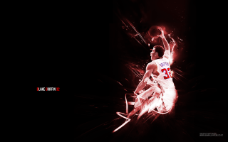 Basketball player air lightning effect - lightening free wallpaper for desktop