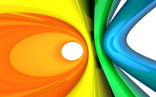 Colorful abstract background white circle 3 - a white circle in the center of the image free wallpaper