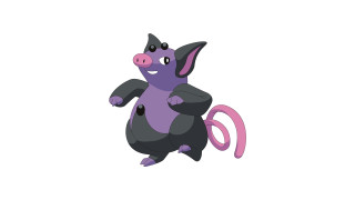 Cartoon character holding pink object - a black object free wallpaper