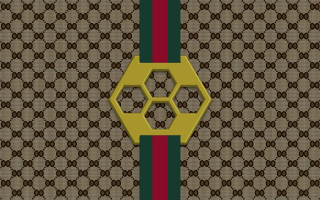 Brown green wall pattern gold - the bottom of the wall free wallpaper