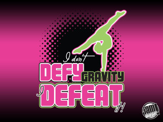 Pink green poster woman handstand - a handstand free wallpaper