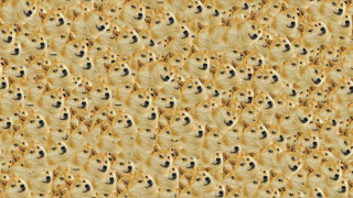 Dogs group wallpaper pattern row - ai weiwei free wallpaper