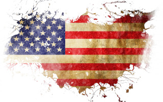 Grungy american flag torn paper - a grungy american flag free wallpaper