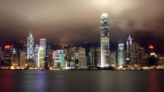 City skyline tall buildings night 21 - tall building free wallpaper