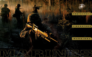 Soldiers woods weapons poster marines - carl gustaf pilo free wallpaper for desktop