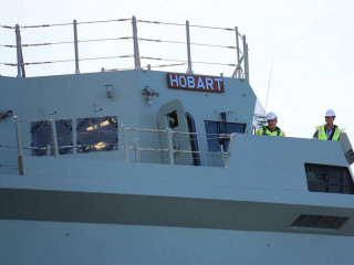 Two men safety vests ship - david ramsay hay free wallpaper