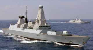 Large gray ship ocean sunny - donald sherwood free wallpaper