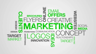 Marketing business logo word cloud - word free wallpaper for desktop