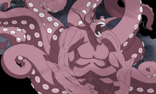 Cartoon octopus character large mouth - a large mouth free wallpaper