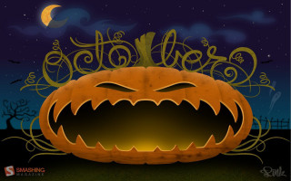 Pumpkin scary face halloween full - scary free wallpaper