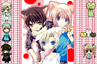 Anime characters expressions group different 13 - a group of anime characters free wallpaper