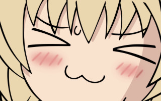 Girl eyes closed hair blowing 2 - kawaii free wallpaper for desktop