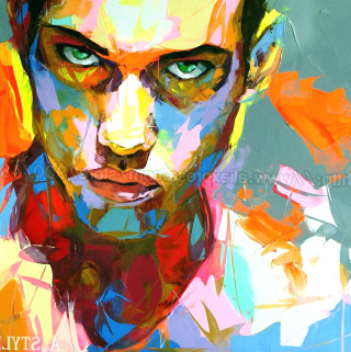 Green eyes fire breathing portrait - painting free wallpaper