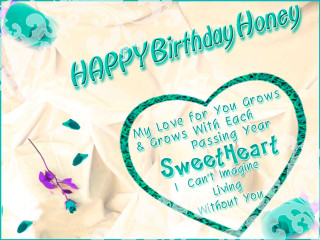 Happy birthday card heart flowers - a happy birthday card free wallpaper for desktop