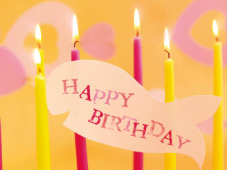 Birthday card candles happy message - a happy birthday message free wallpaper