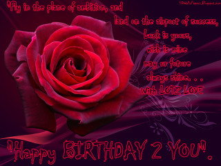 Red rose birthday card special - special free wallpaper