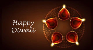 Diwali happy candles brown decorative - decorative free wallpaper