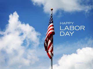 Flag labor day happy sky - free holidays wallpaper for desktop