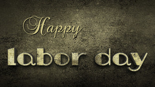 Happy labor day message dark - folk art free wallpaper