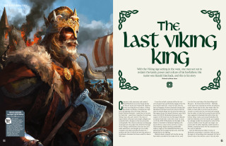 Viking costume man sword book - epic fantasy character art free wallpaper for desktop