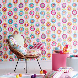 Chair table balls wall flower - summer vibrancy free wallpaper for tablet