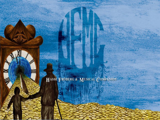 Clock shaking hands acm blue - hand free wallpaper for desktop