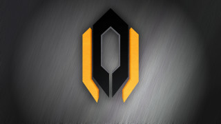 Black yellow logo yellow arrow - octane rendering free wallpaper