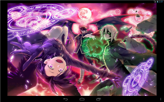 Anime characters purple green backgrounds - purple background free wallpaper