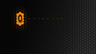 Black orange background yellow black - hexagonal free wallpaper