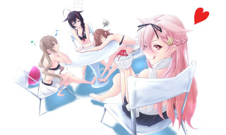 Women bed heart red heart - a bed together free wallpaper