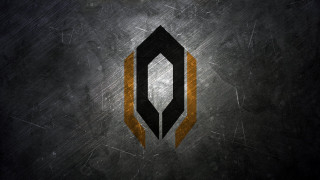 Black gold logo dark background 2 - a yellow stripe free wallpaper