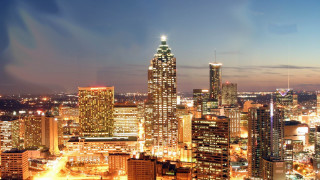 City skyline night lights buildings 2 - dr. atl free wallpaper for desktop